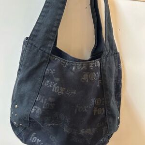Fox Stylish Black Purse Tote Bag